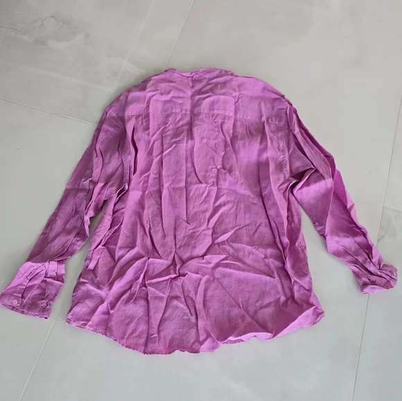 Havana Nines Embroidered Long-Sleeved Shirt - Orchid And White - 3XL - Picture 5 of 5